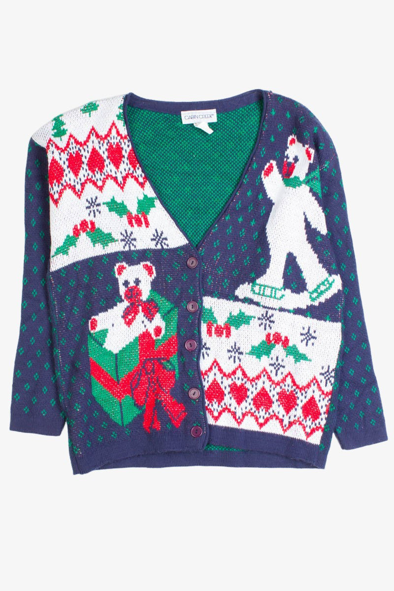 Blue Ugly Christmas Cardigan 50223