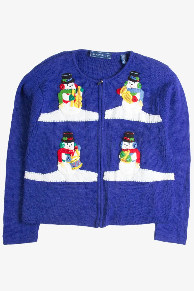 Blue Ugly Christmas Cardigan 50285
