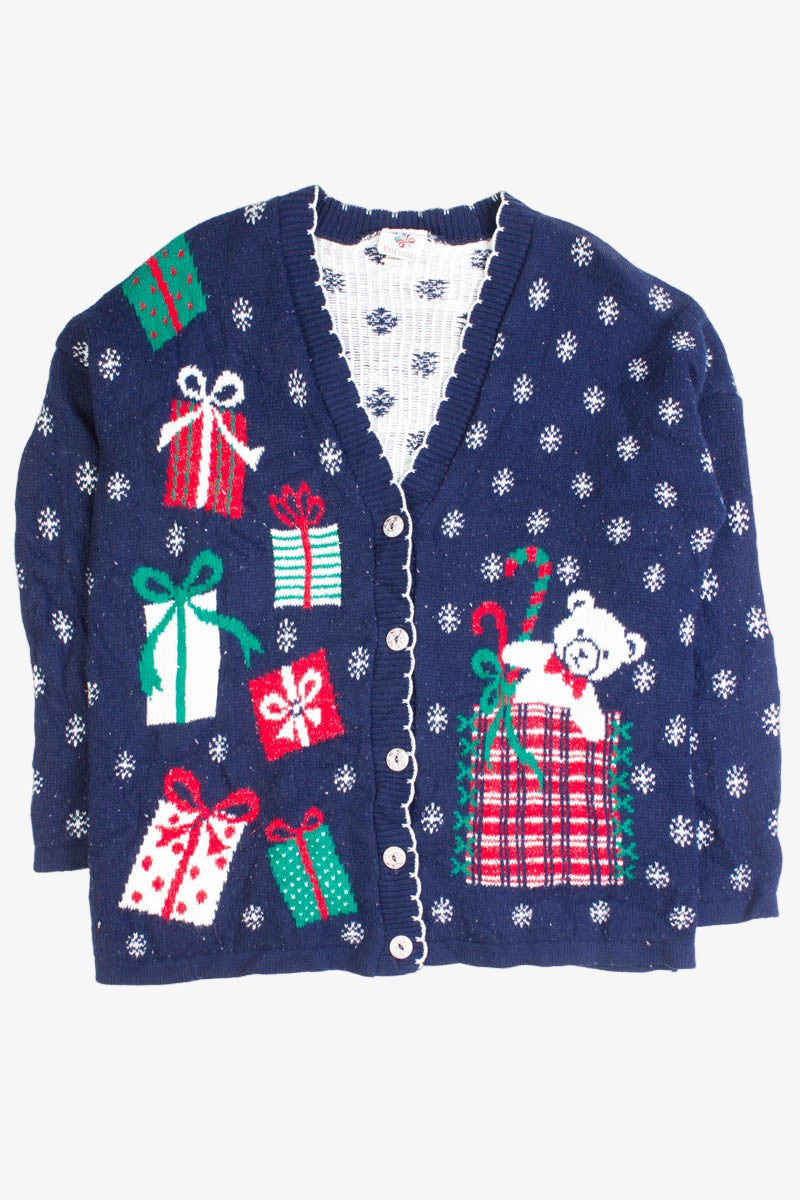 Blue Ugly Christmas Cardigan 50305