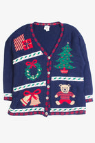 Blue Ugly Christmas Cardigan 50334