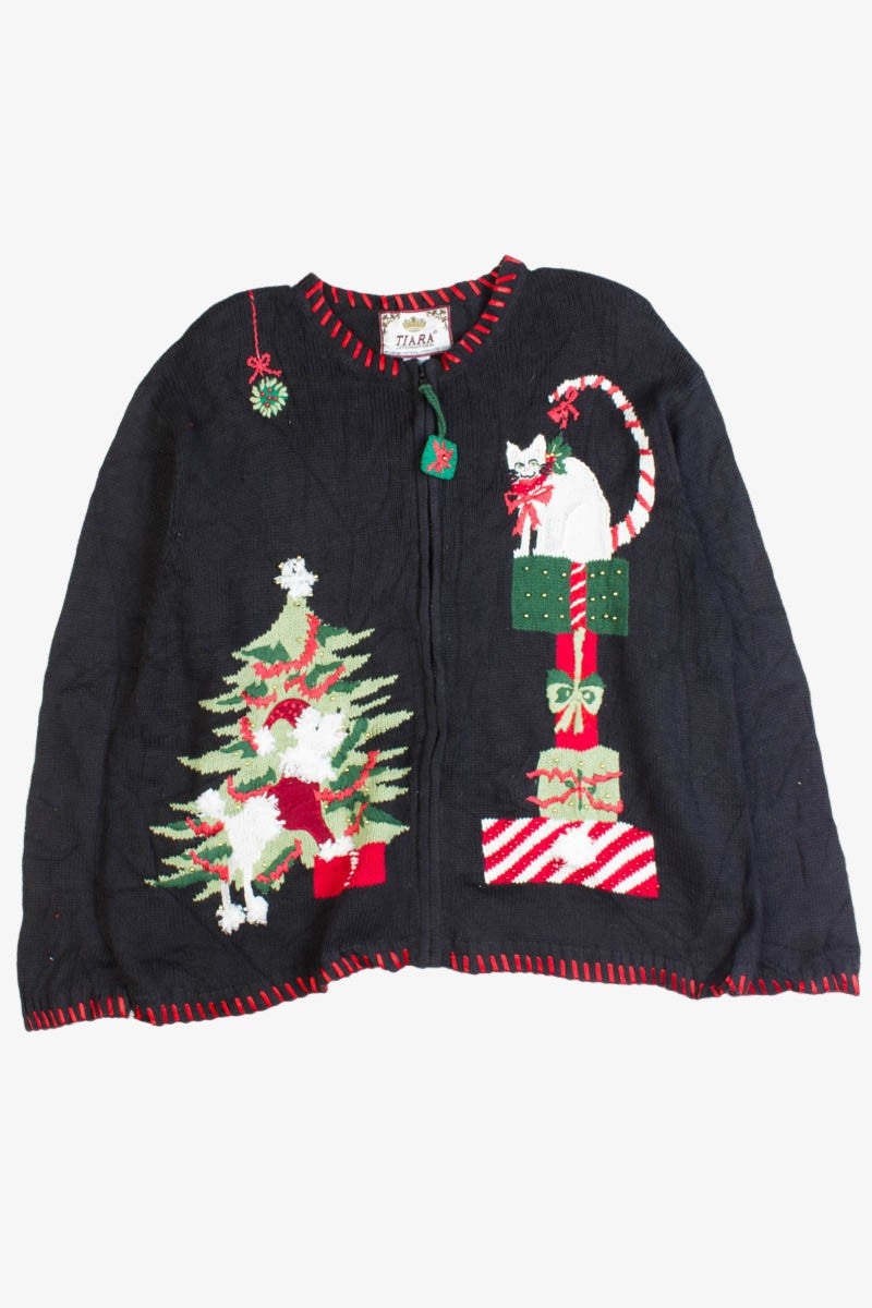 Black Ugly Christmas Cardigan 50454