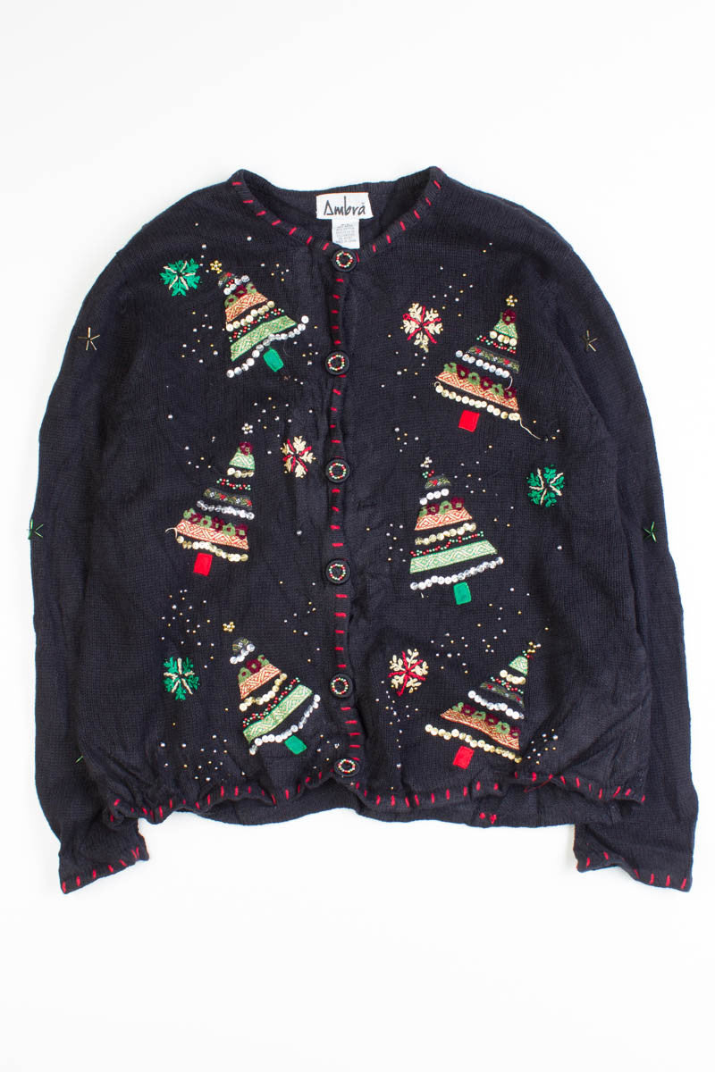 Black Ugly Christmas Cardigan 50459