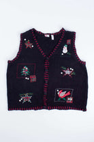 Black Ugly Christmas Vest 55161
