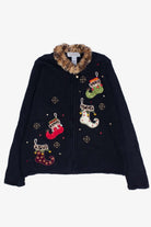 Black Ugly Christmas Cardigan 55168