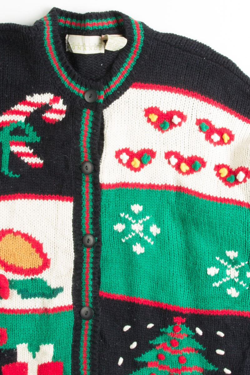 Black Ugly Christmas Cardigan 50033