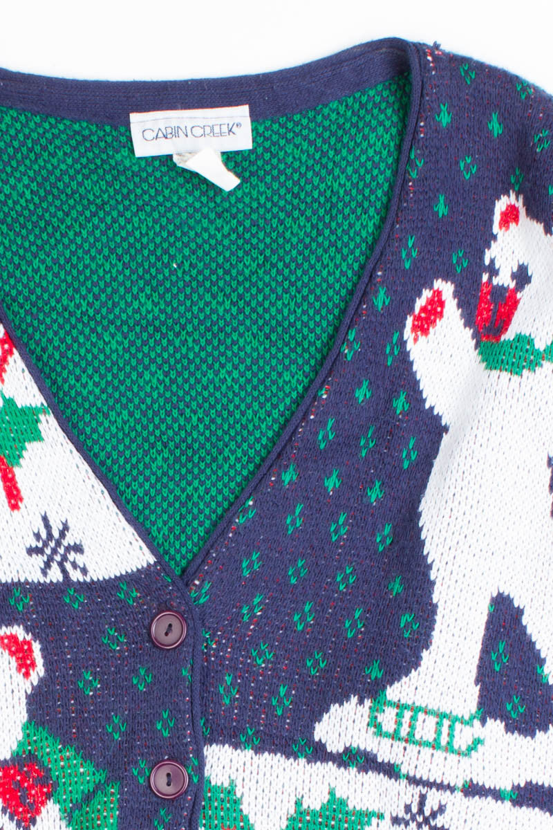 Blue Ugly Christmas Cardigan 50223