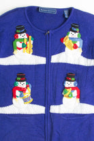 Blue Ugly Christmas Cardigan 50285