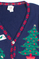 Blue Ugly Christmas Cardigan 50334