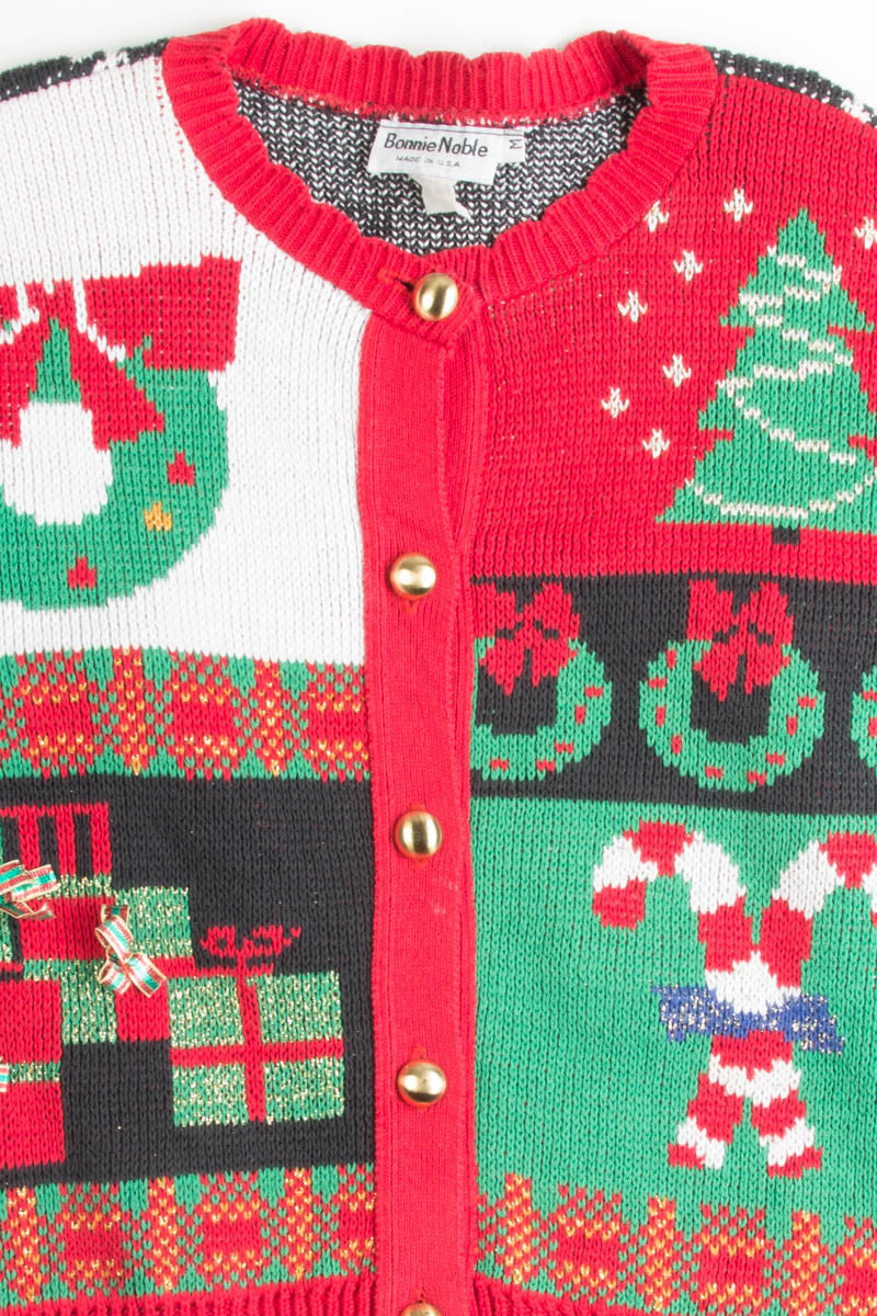 Multicolor Ugly Christmas Cardigan 50355