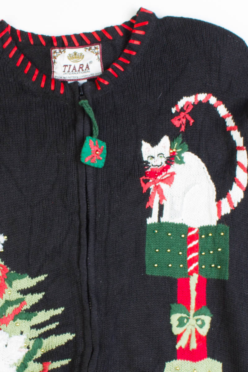 Black Ugly Christmas Cardigan 50454