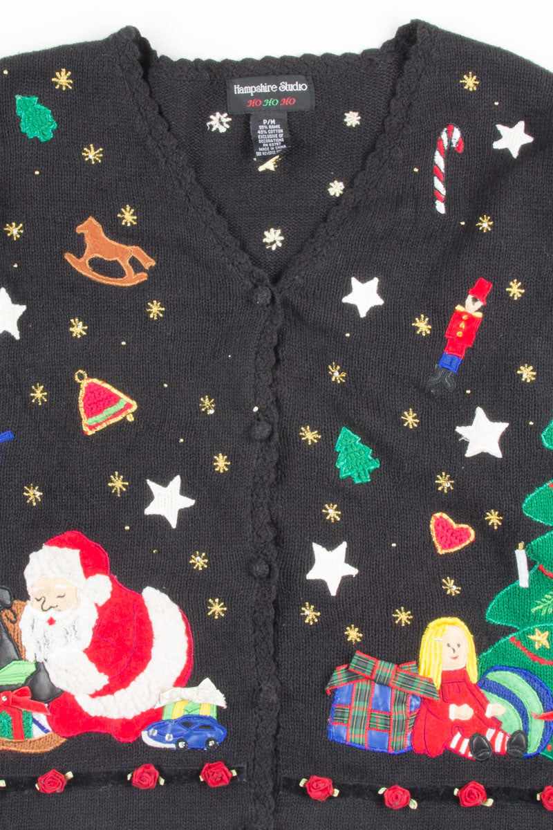 Black Ugly Christmas Cardigan 50785