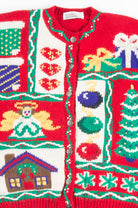 Red Ugly Christmas Cardigan 50793