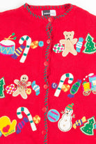 Red Ugly Christmas Cardigan 50880