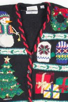 Black Ugly Christmas Cardigan 50943
