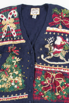 Blue Ugly Christmas Cardigan 50949
