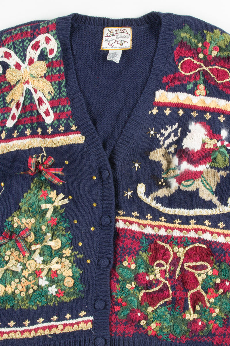 Blue Ugly Christmas Cardigan 50949