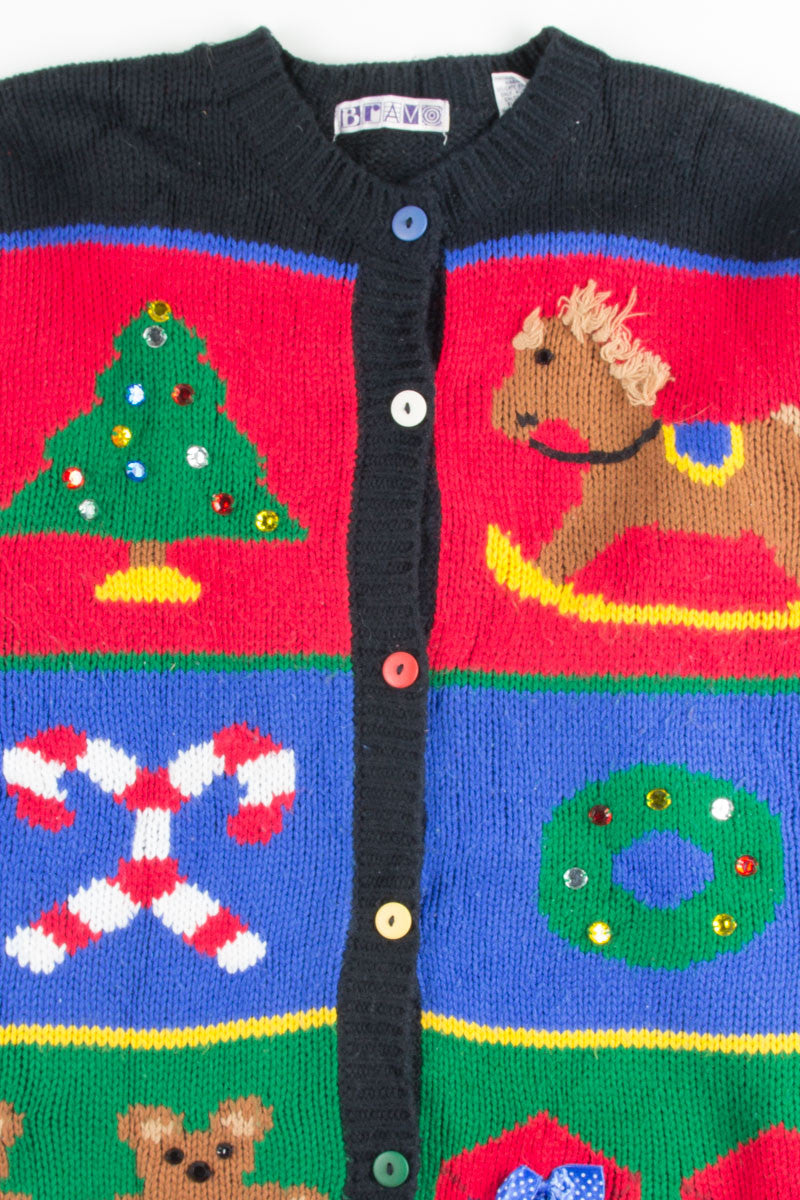 Multicolor Ugly Christmas Cardigan 50995