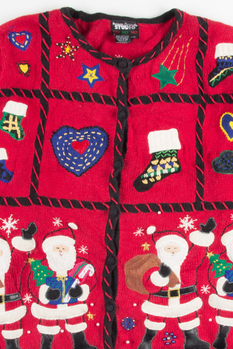 Red Ugly Christmas Cardigan 51038