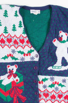 Blue Ugly Christmas Cardigan 51169
