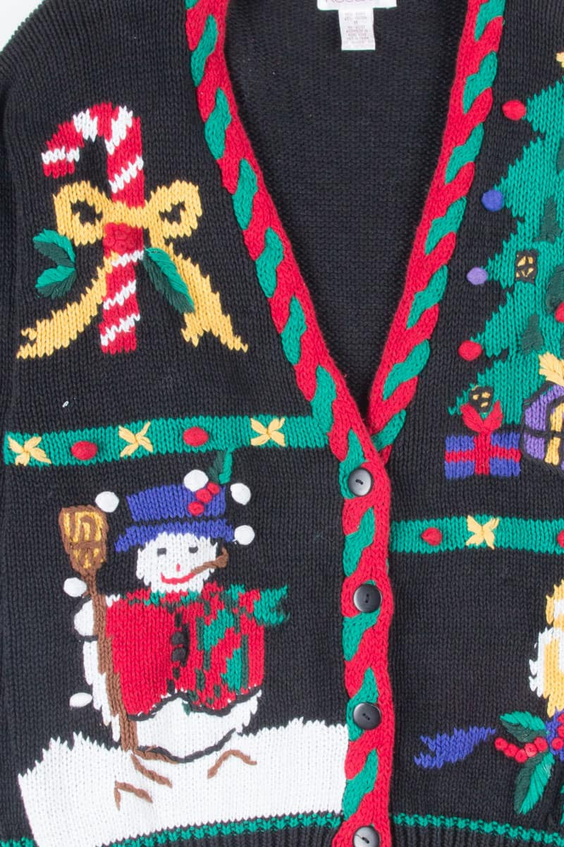 Black Ugly Christmas Cardigan 51437