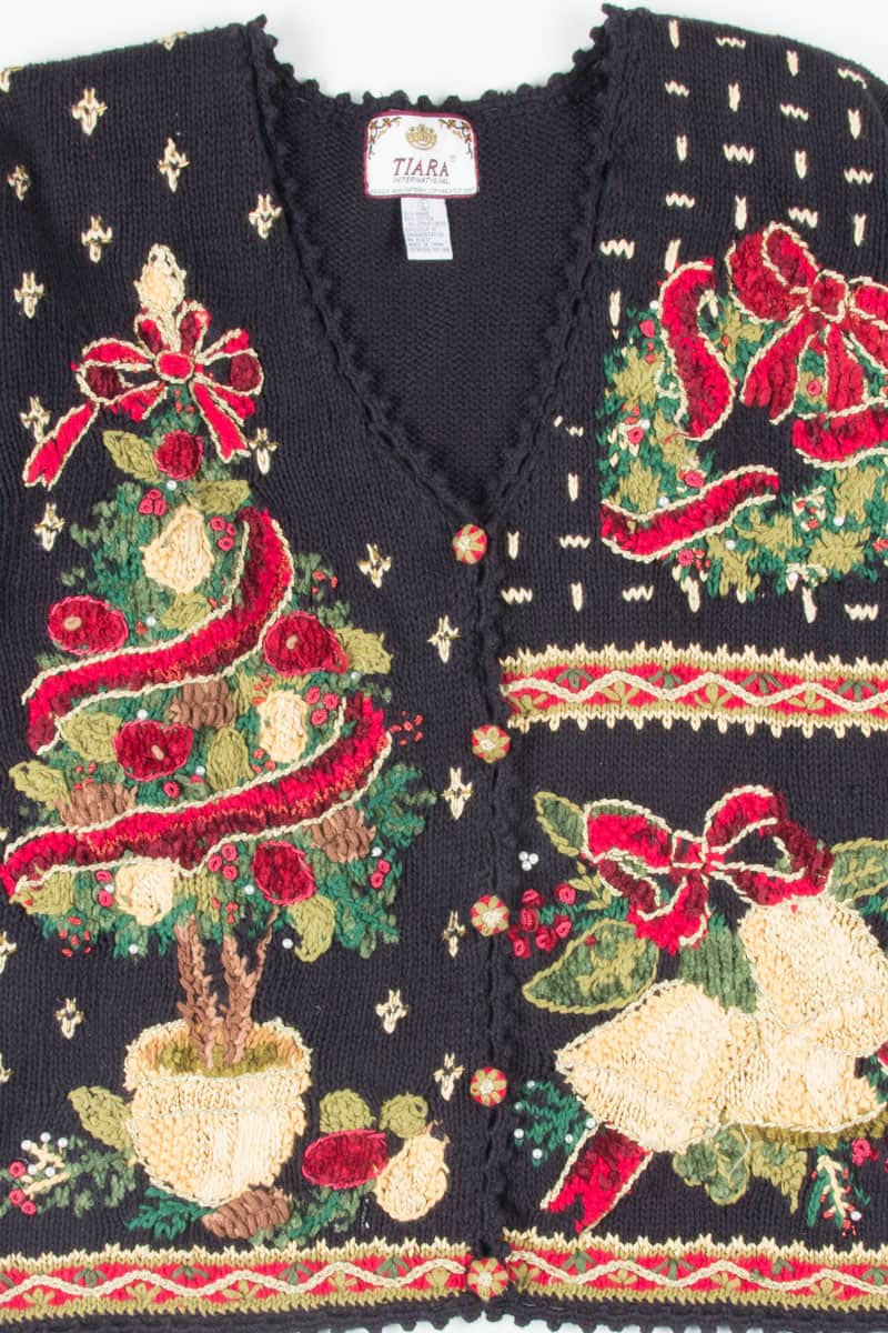 Black Ugly Christmas Cardigan 51471