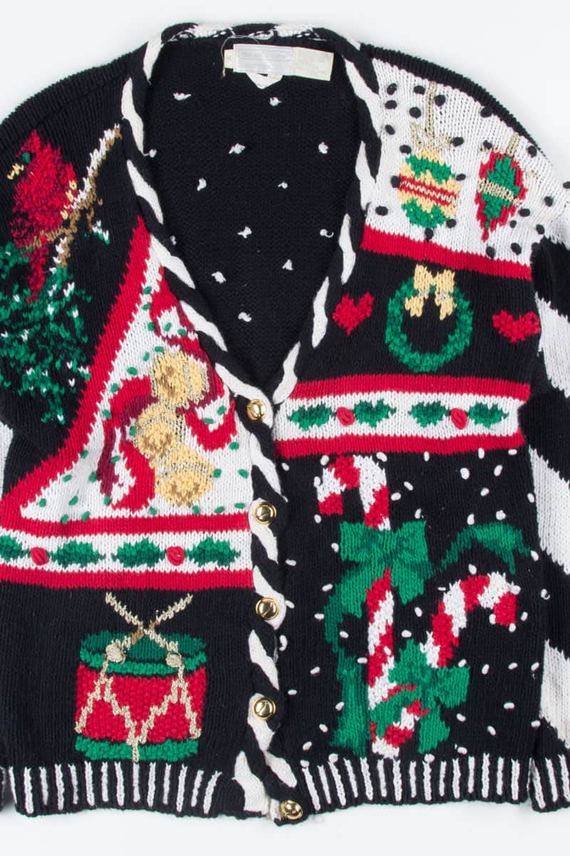 Black Ugly Christmas Cardigan 51525