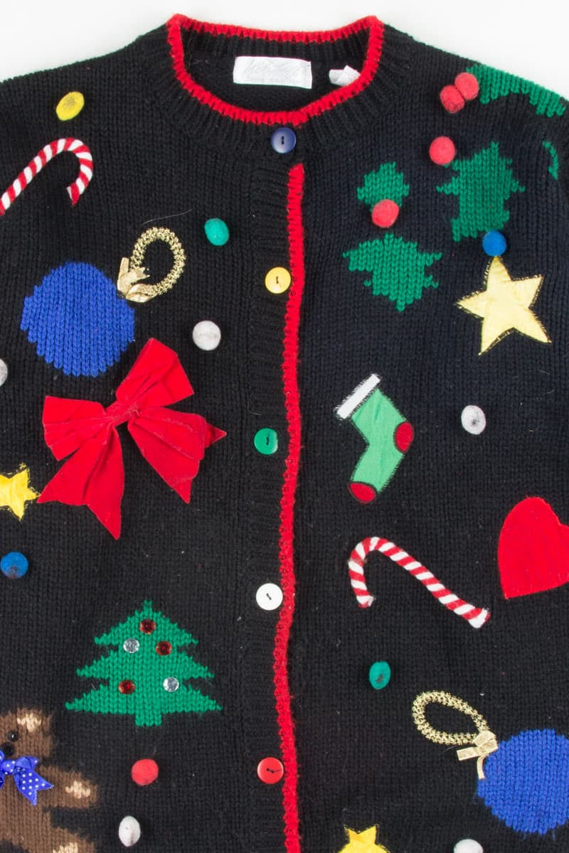 Black Ugly Christmas Cardigan 51569