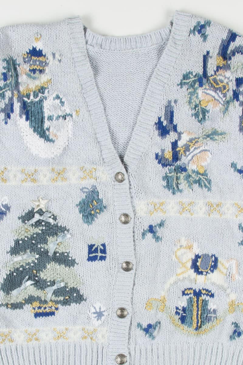 Blue Ugly Christmas Cardigan 51668