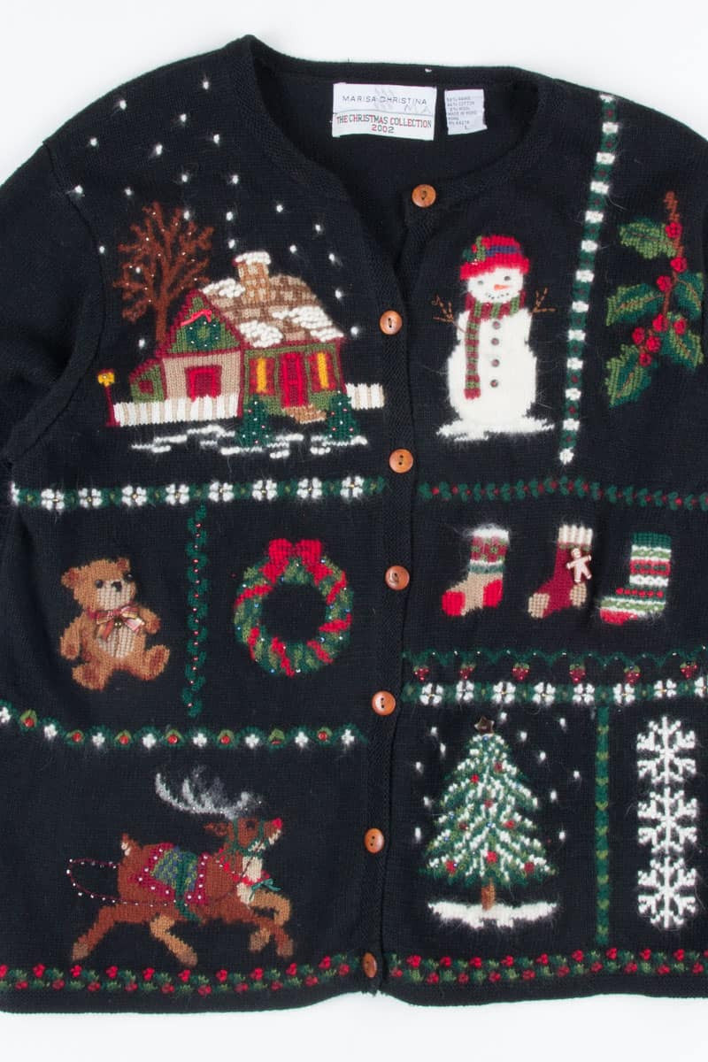 Black Ugly Christmas Cardigan 51731