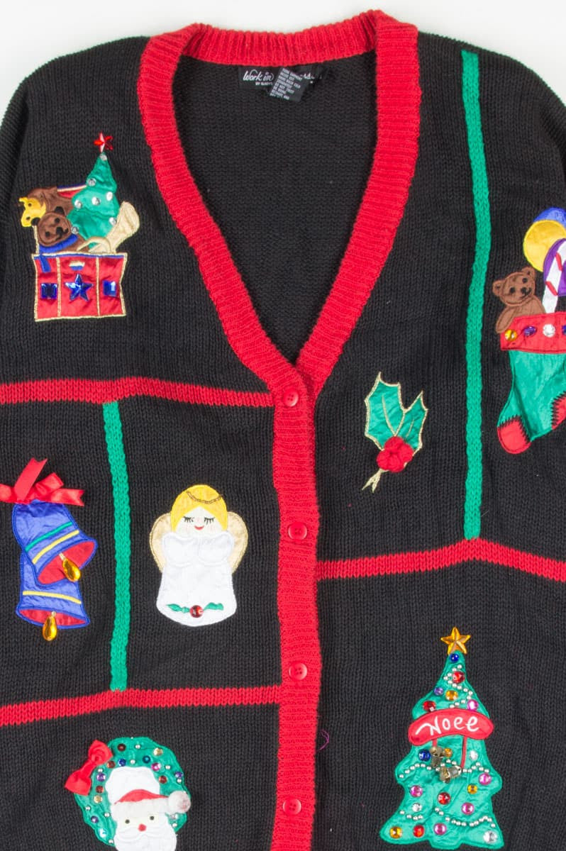 Black Ugly Christmas Cardigan 51797