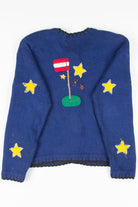 Blue Ugly Christmas Cardigan 51798