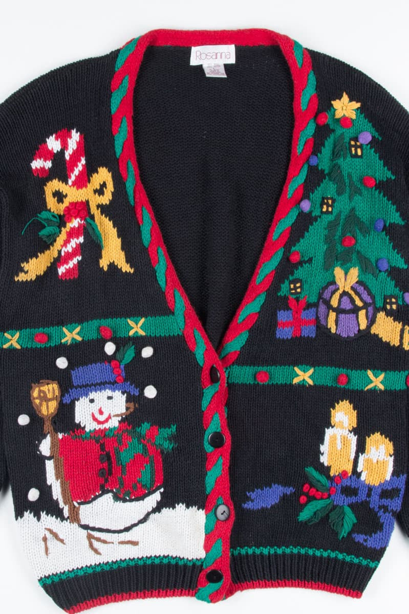 Black Ugly Christmas Cardigan 52027