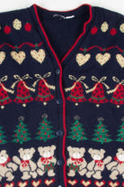 Blue Ugly Christmas Cardigan 52078