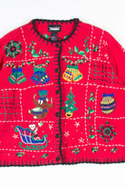 Red Ugly Christmas Cardigan 52163