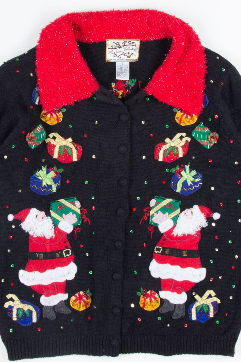 Black Ugly Christmas Cardigan 52166