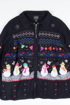 Black Ugly Christmas Cardigan 52204