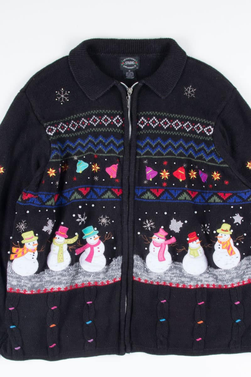 Black Ugly Christmas Cardigan 52204