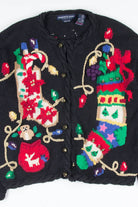 Black Ugly Christmas Cardigan 52207