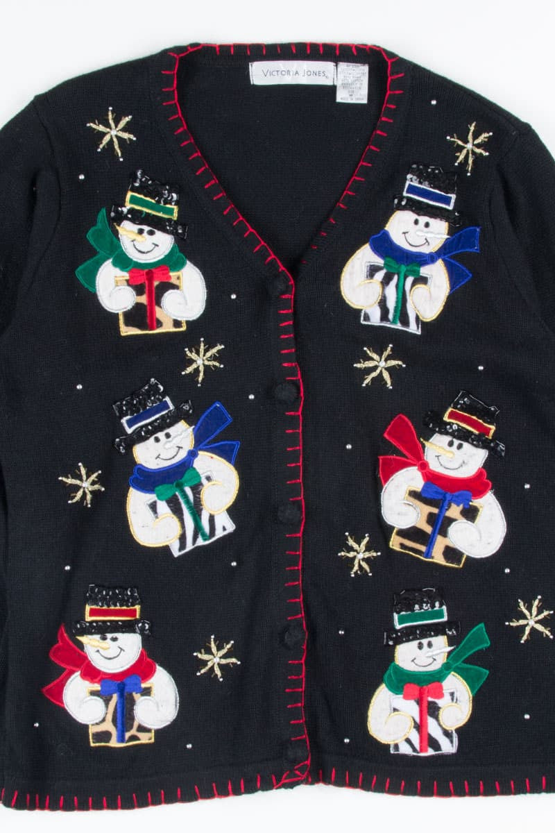 Black Ugly Christmas Cardigan 52270