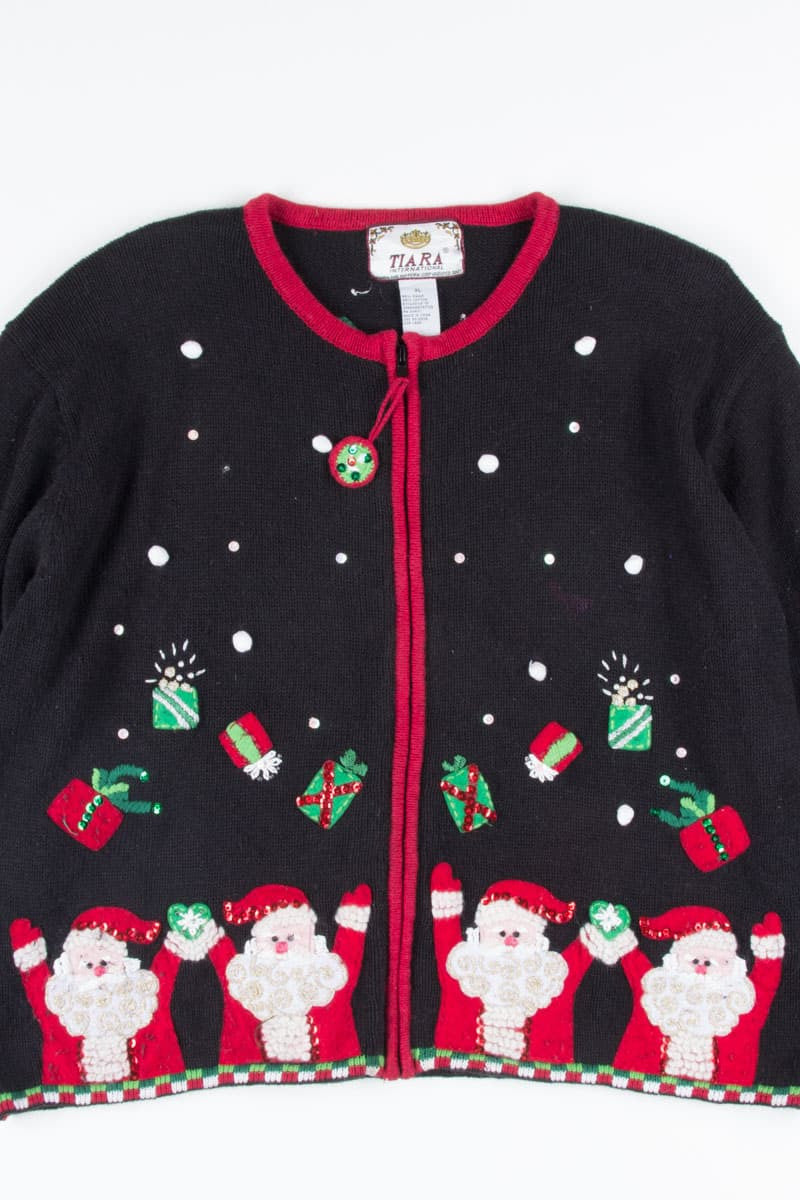 Black Ugly Christmas Cardigan 52274