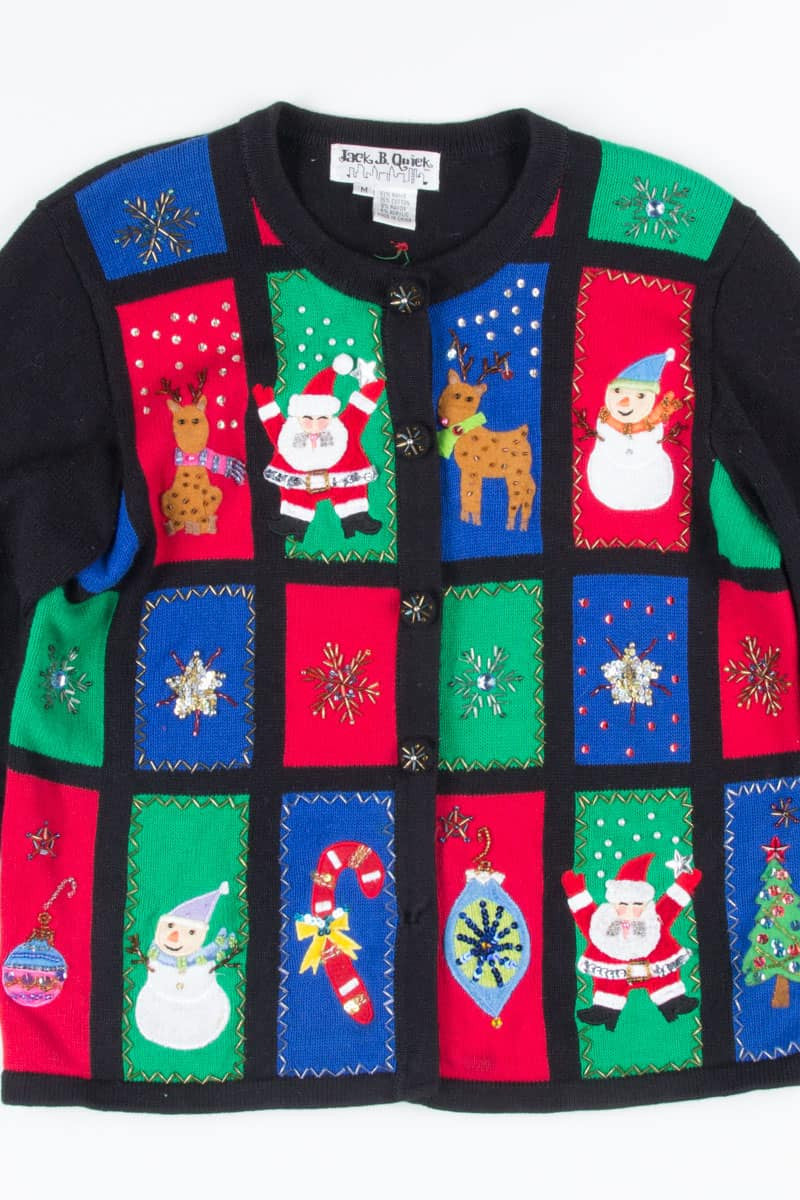 Black Ugly Christmas Cardigan 52282
