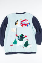 Blue Ugly Christmas Cardigan 52293