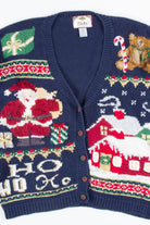 Blue Ugly Christmas Cardigan 52320