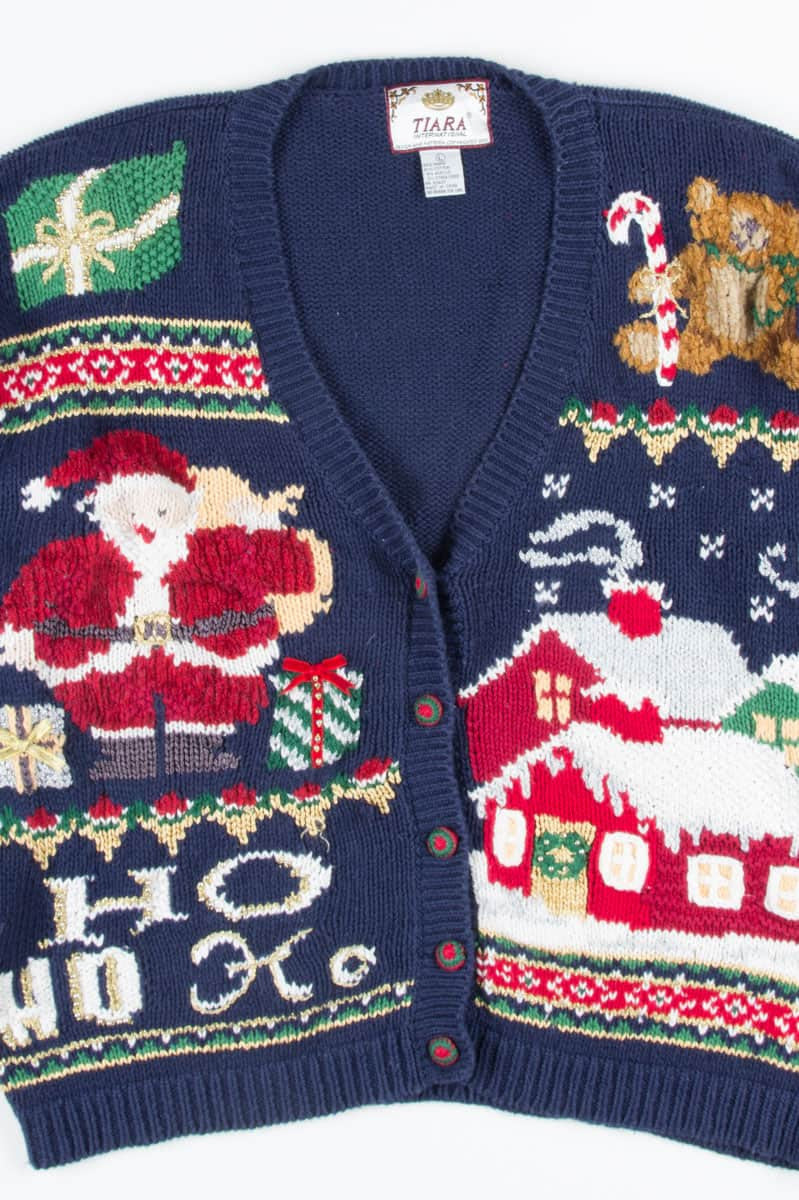 Blue Ugly Christmas Cardigan 52320