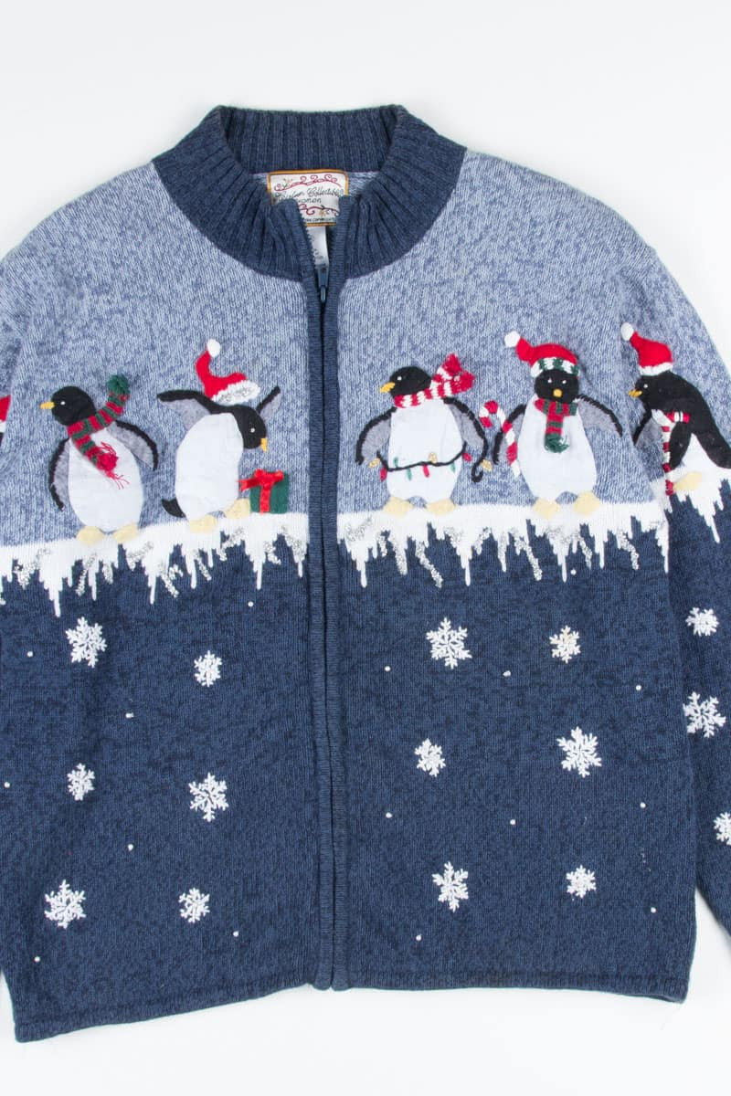 Blue Ugly Christmas Cardigan 52394