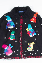 Black Ugly Christmas Cardigan 52460