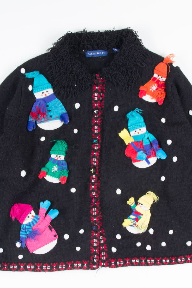 Black Ugly Christmas Cardigan 52460