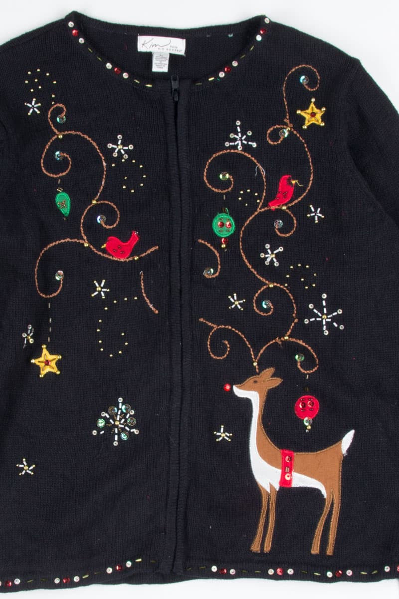 Black Ugly Christmas Cardigan 52463