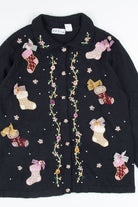 Black Ugly Christmas Cardigan 52473