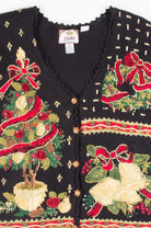 Black Ugly Christmas Cardigan 52638